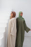 Abaya with heart embroidery