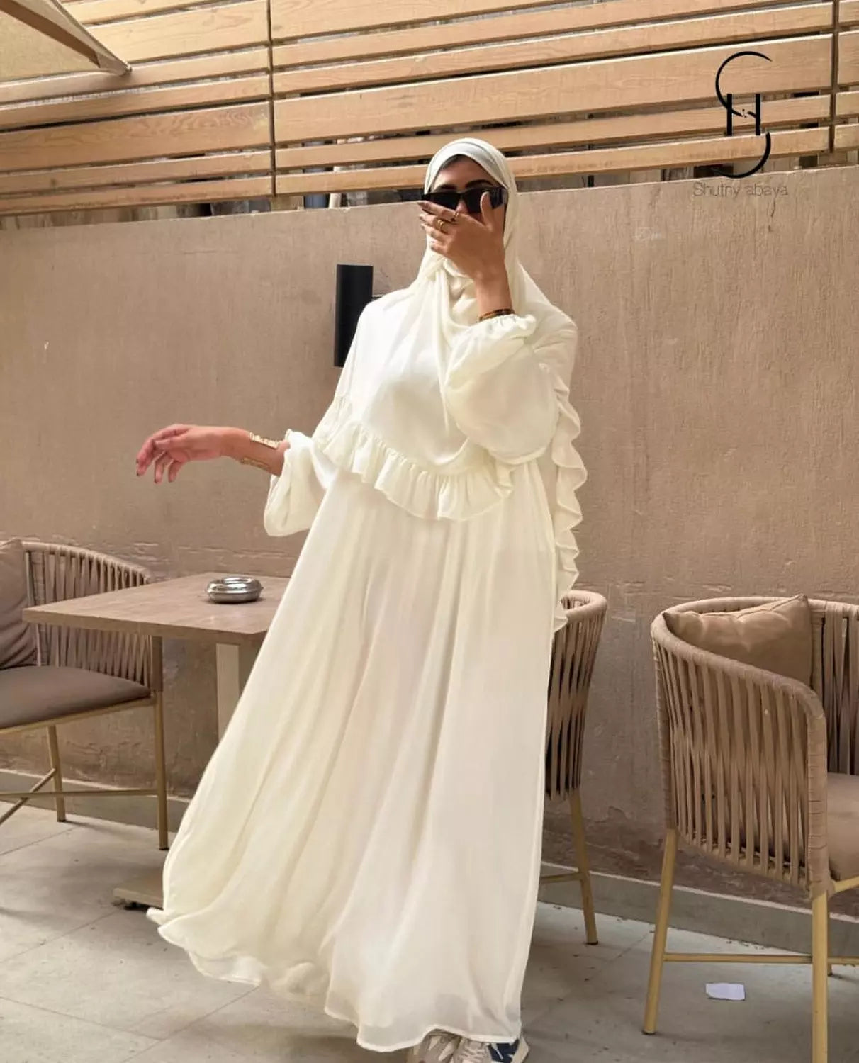 chiffon abaya