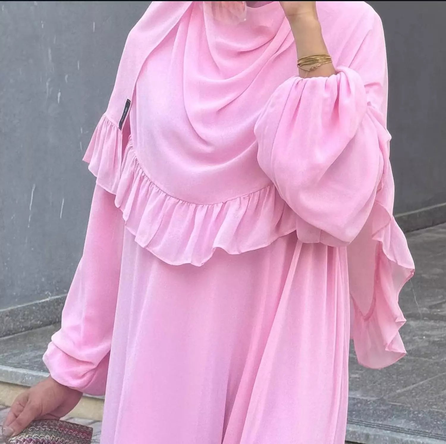 chiffon abaya