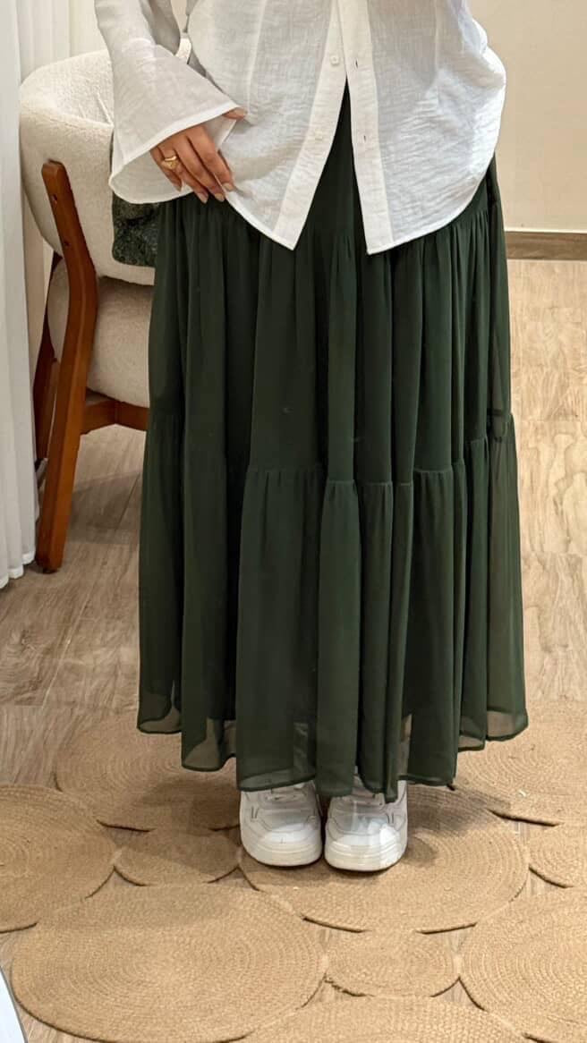 chiffon skirt