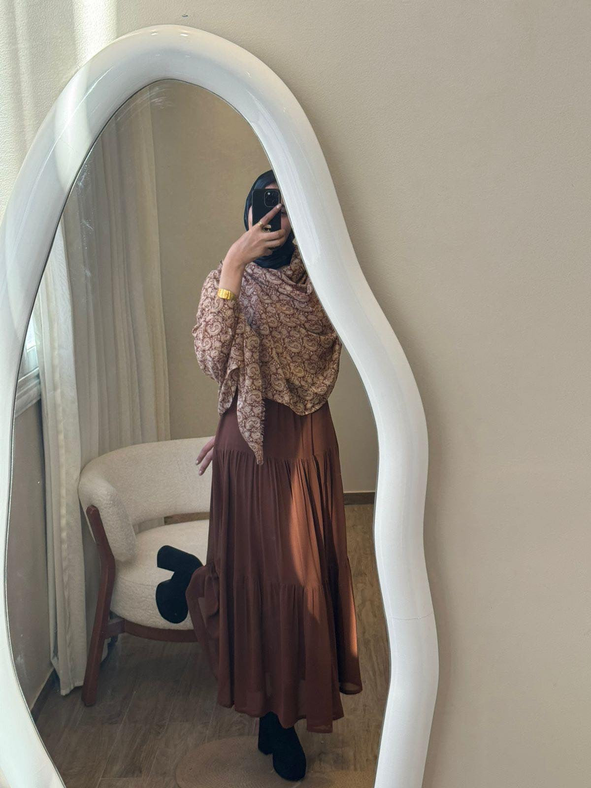 chiffon skirt