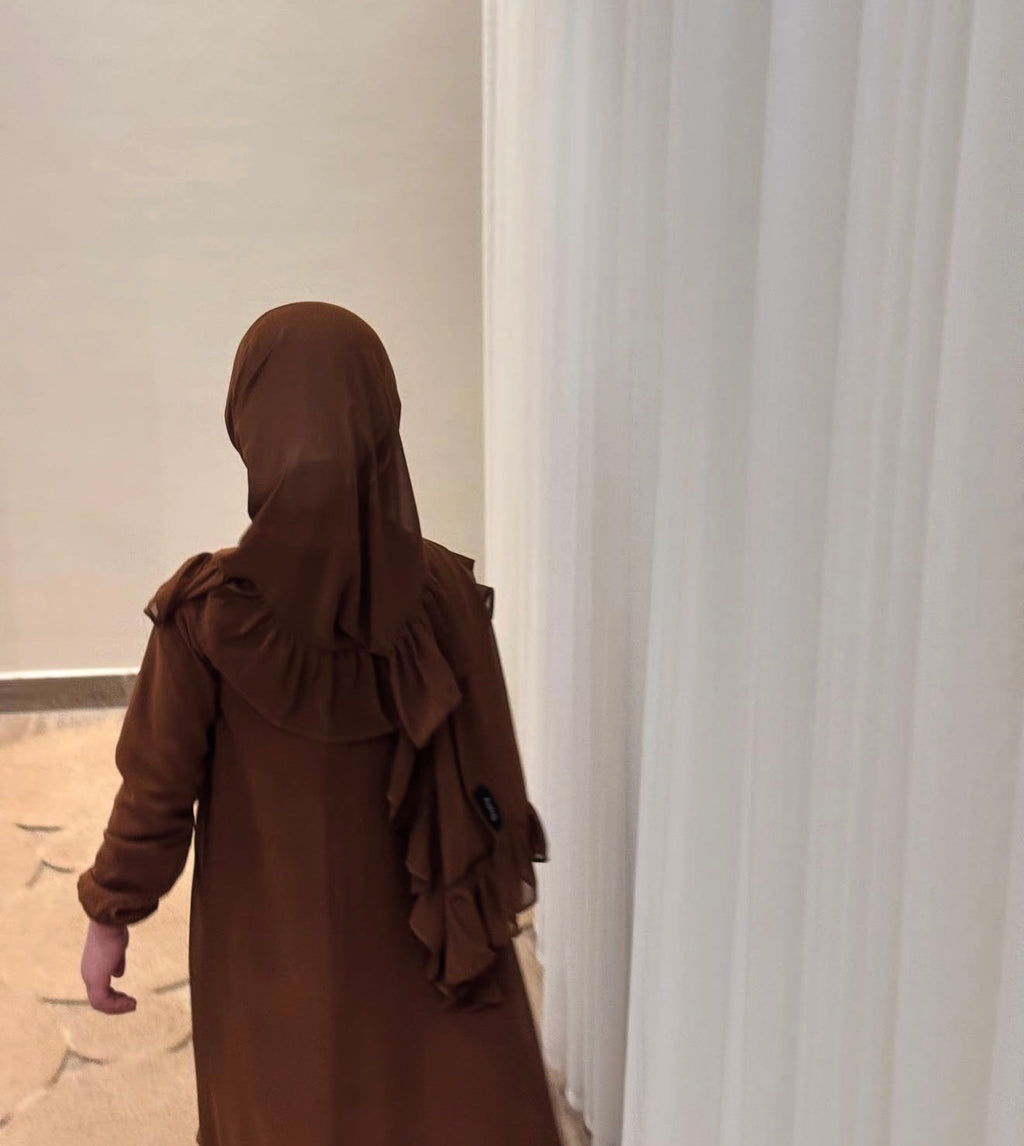 Children's chiffon abaya
