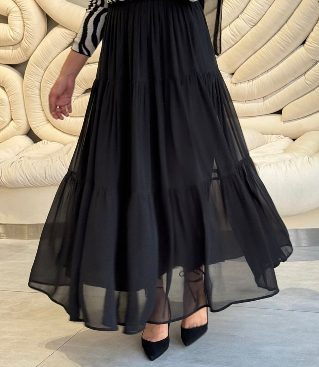 chiffon skirt