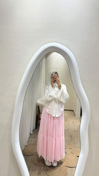 chiffon skirt