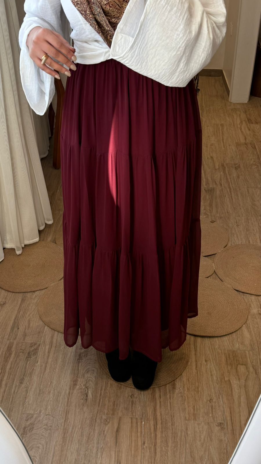 chiffon skirt