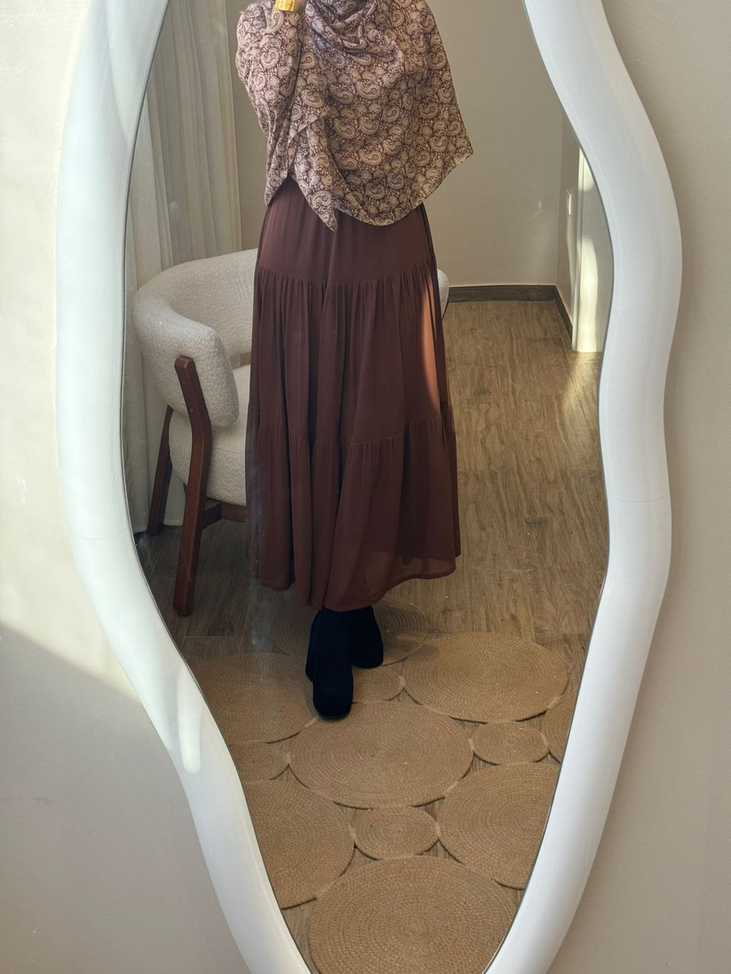 chiffon skirt