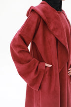Suede abaya