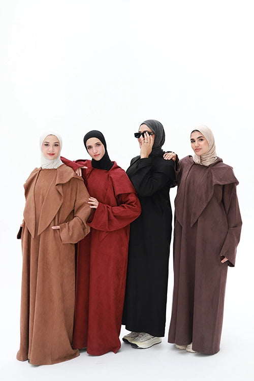 Suede abaya