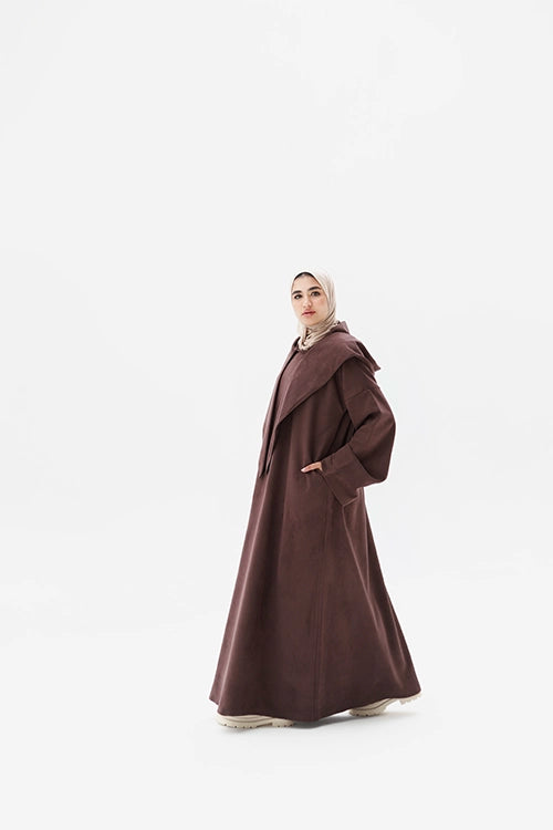Suede abaya