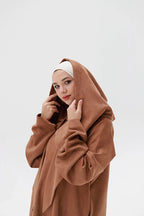 Suede abaya