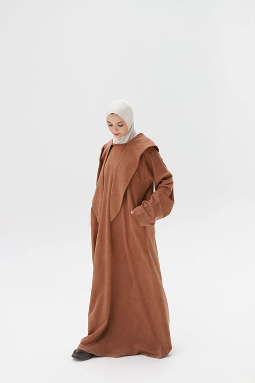 Suede abaya