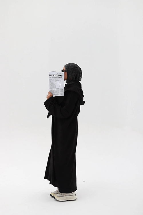 Suede abaya