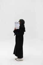 Suede abaya