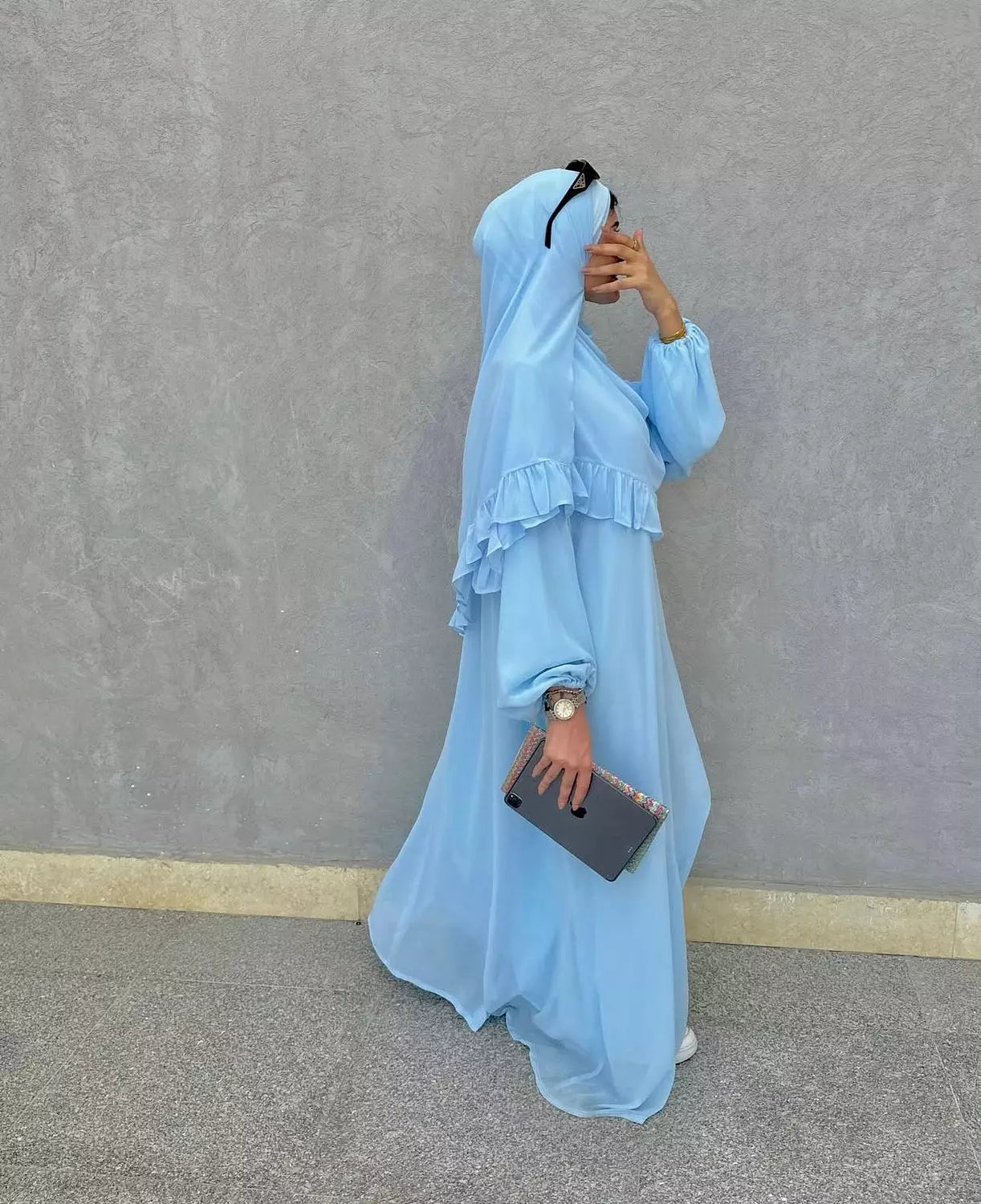 chiffon abaya