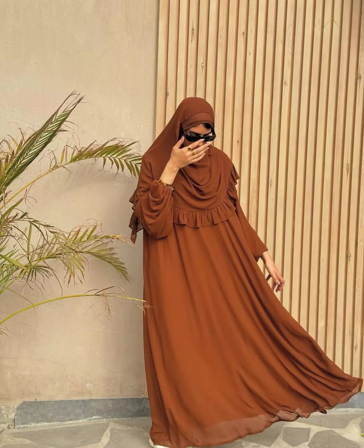 chiffon abaya